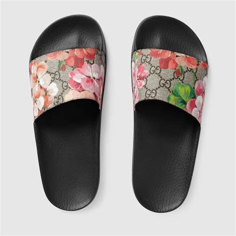 gucci bloom slids|Gucci Bloom slides women.